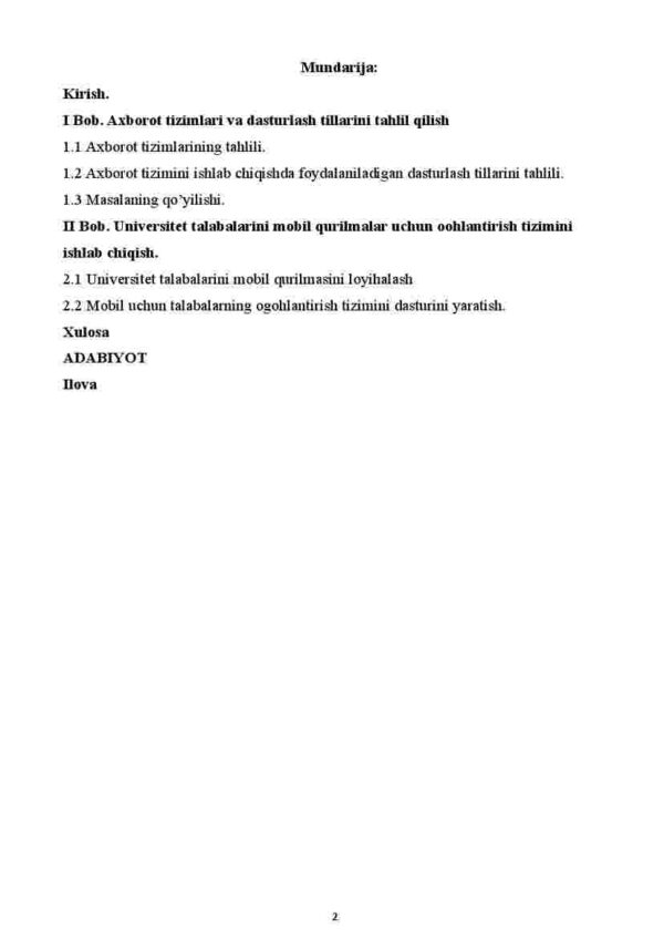 Talabalarni davom etayotgan voqealar haqida xabardor qiluvchi axborot tizimini ishlab chiqish - Image 2