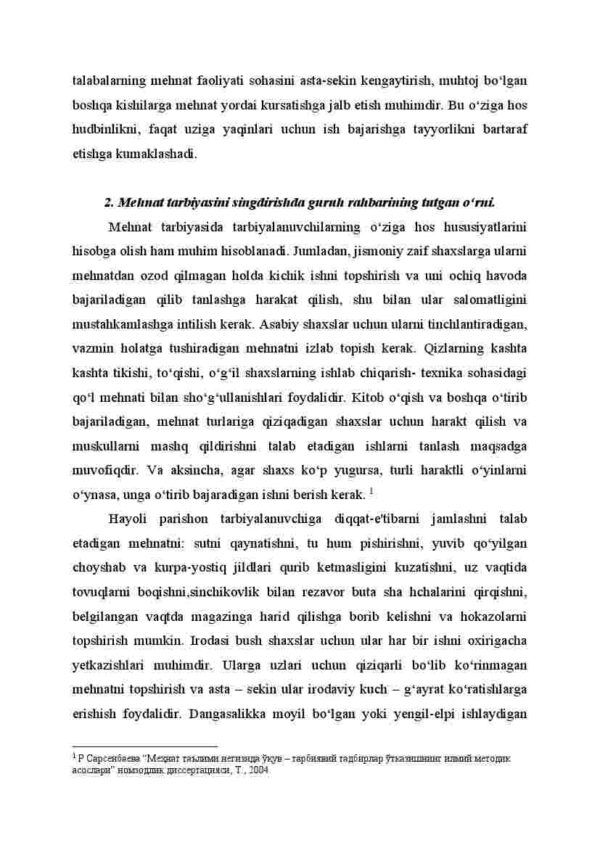 Talabalarni mehnatsevarlik ruhida tarbiyalashda guruh rahbarining roli - Image 4