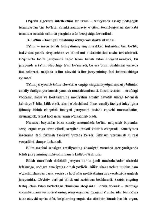 Ta'lim jarayoni mohiyati, ta'lim jarayoni yagona tizim sifatida - Image 4