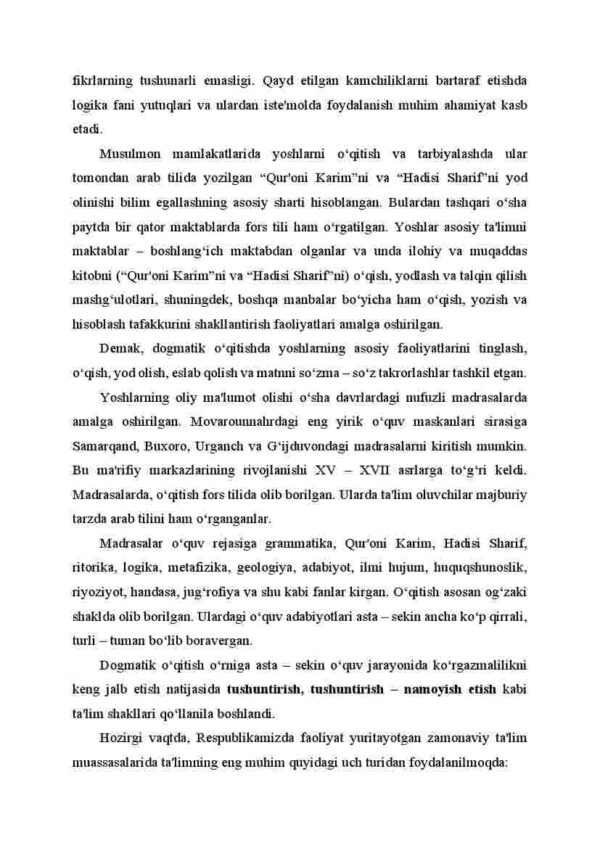 Ta'limni tashkil etish turlari va shakllari. Dars – ta'lim tizimini tashkil etishning asosiy shakli sifatida - Image 4
