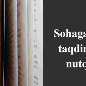 Sohaga oid taqdimot nutqi