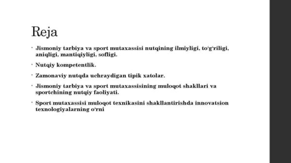 Sohaga oid taqdimot nutqi - Image 2