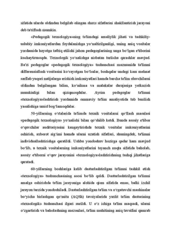 "Tarbiyaviy ishlar uslubiyoti" fanini o'qitishda yangi pedagogik texnologiya usullaridan foydalanish - Image 4