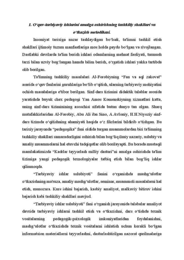 Tarbiyaviy ishlar yuzasidan ishlab chiqilgan metodik tavsiyalar - Image 2
