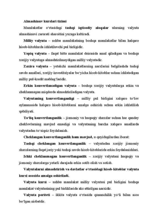 Tashqi iqtisodiy siyosat va to'lov balansi - Image 2