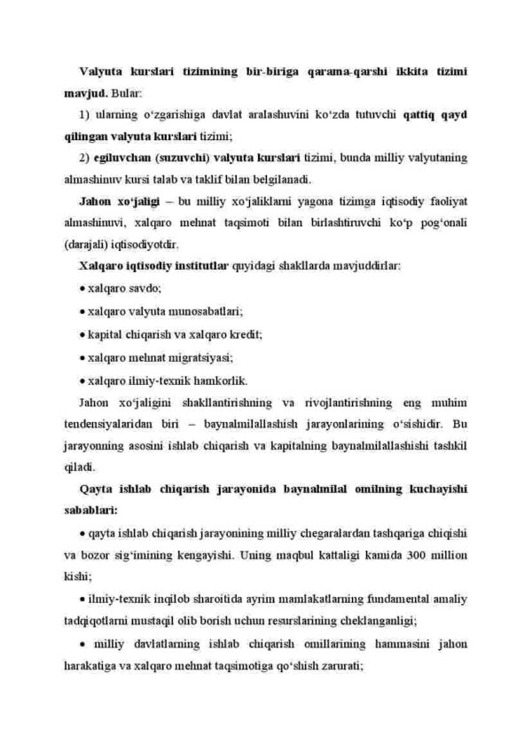Tashqi iqtisodiy siyosat va to'lov balansi - Image 3