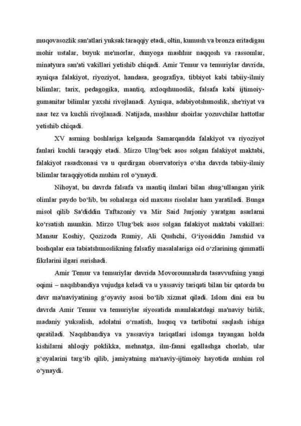 Temur va Temuriylar davri falsafasi - Image 4