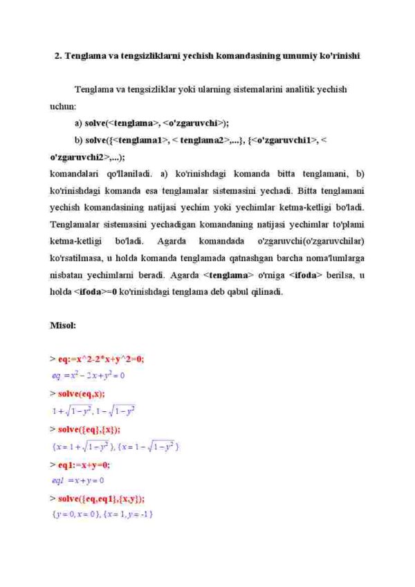 Tenglama va tengsizliklarni yechish komandasi - Image 3