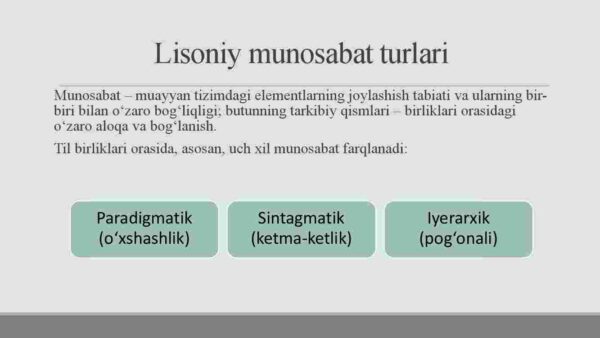 Til birliklari o'rtasidagi lisoniy munosabatlar - Image 3