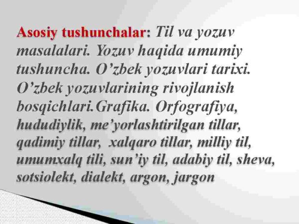 Til va yozuv masalalari - Image 2