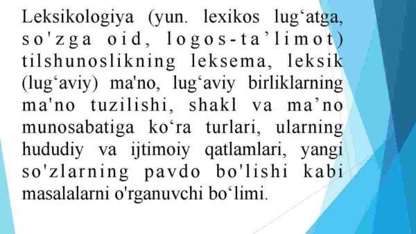 Tilning leksik-semantik sathi - Image 3