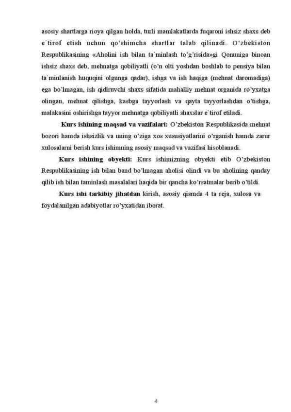 O'zbekiston Respublikasida mehnat bozorining shakllanishi va ishsizlikni o'ziga xos xususiyatlari - Image 4