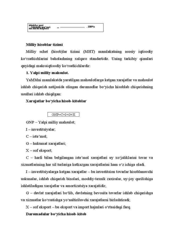 Umumiy xalq xo'jaligi hisob-kitobining tomoyillari - Image 3