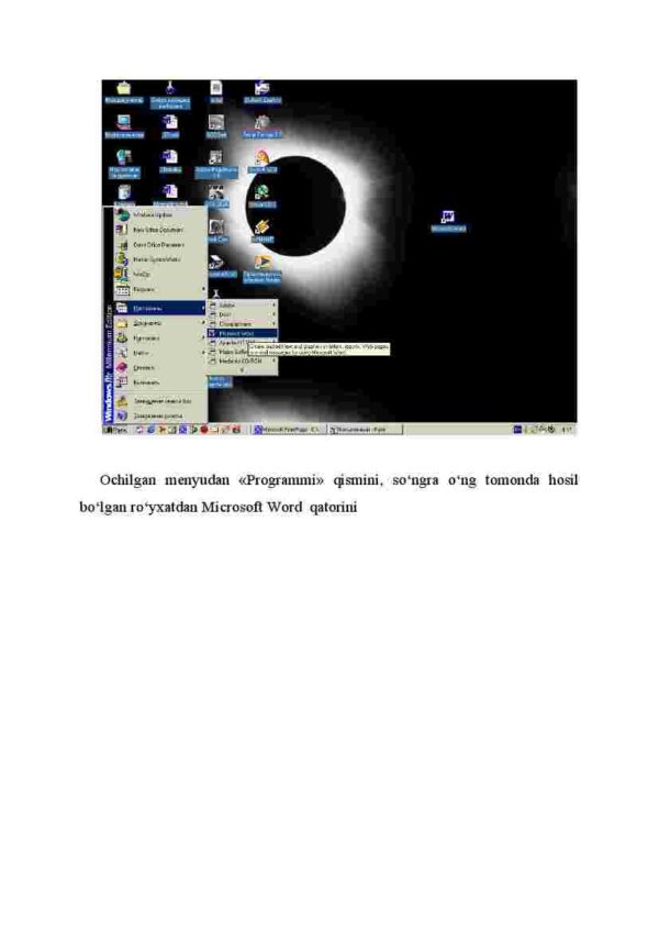 WORD matn muharriri, uning imkoniyatlari va interfeysi oynasining to'zilishi - Image 3