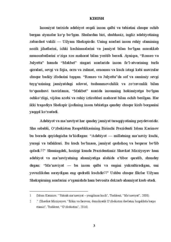 Wiliyam Shekspir va uning asarlarida inson tabiatining tasviri - Image 3