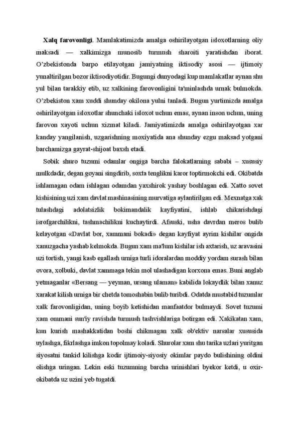 Xalq farovonligi va komil inson - Image 2