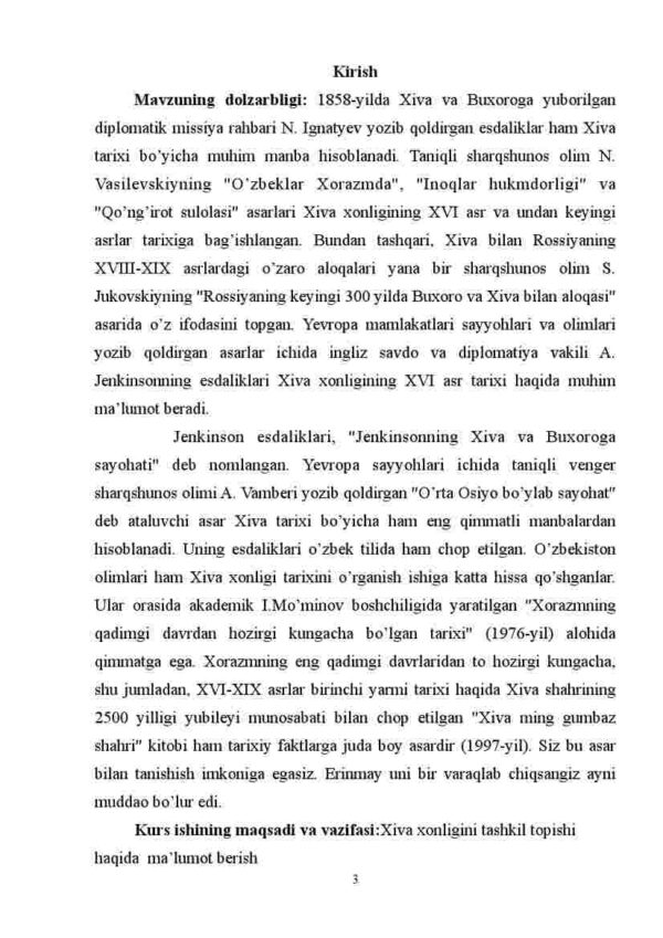 Xiva xonligi tarixiga doir manbalar tasnifi - Image 3