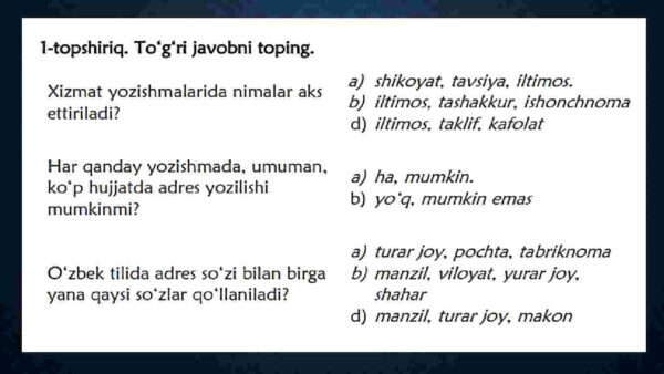 Xizmat yozishmalari: Axborot xati, da'vo xati, ilova xati, iltimos xati - Image 4