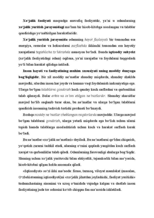 Xo'jalik yuritishning zaruriyati - Image 2