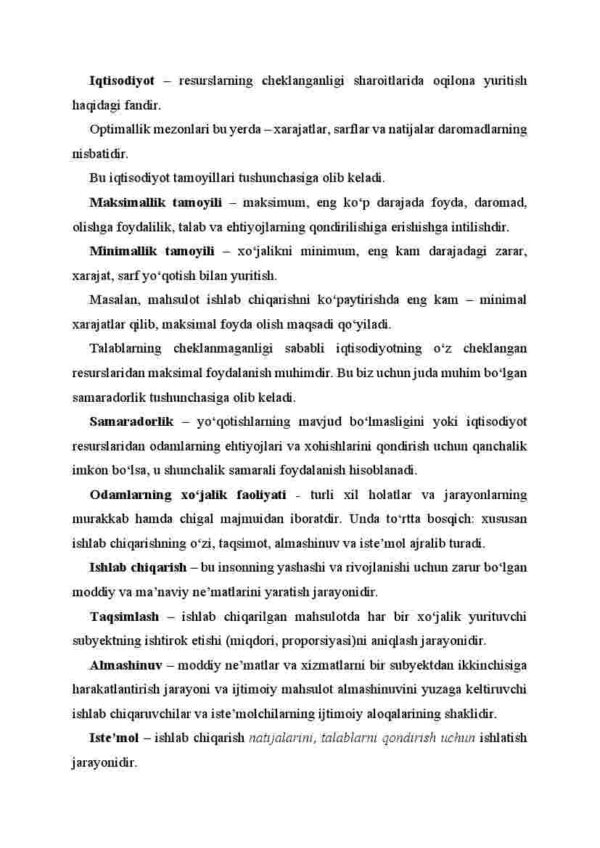 Xo'jalik yuritishning zaruriyati - Image 3