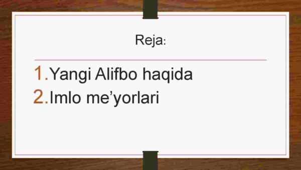 Yangi Alifbo va Imlo me'yorlari - Image 2