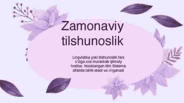Zamonaviy tilshunoslik yo'nalishlari - Image 2