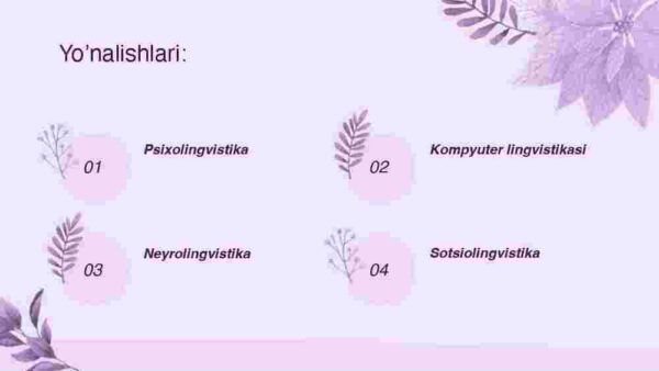 Zamonaviy tilshunoslik yo'nalishlari - Image 3