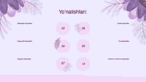 Zamonaviy tilshunoslik yo'nalishlari - Image 4
