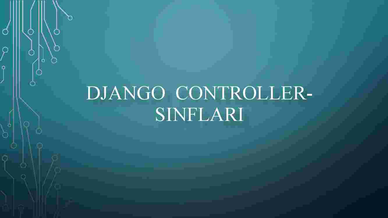 Django controller-sinflari