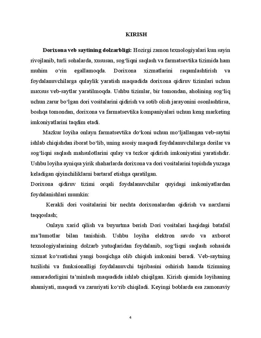 Dorixona veb sayti mavzusida - Image 3