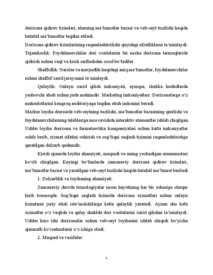 Dorixona veb sayti mavzusida - Image 4