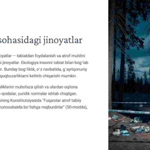 Ekologiya sohasidagi jinoyatlar