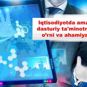 Iqtisodiyotda amaliy dasturiy ta'minotning o'rni va ahamiyati
