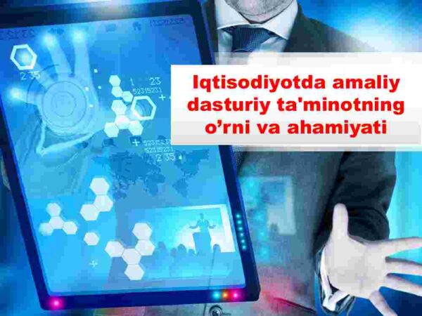 Iqtisodiyotda amaliy dasturiy ta'minotning o'rni va ahamiyati