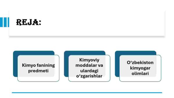 Kimyo fani va uning vazifalari fan sifatida rivojlanish tarixi - Image 2