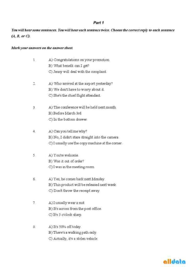 Multilevel Mock testiga tayyorlanish uchun listening test 2025 (1-test,audio va javoblari bilan) - Image 2