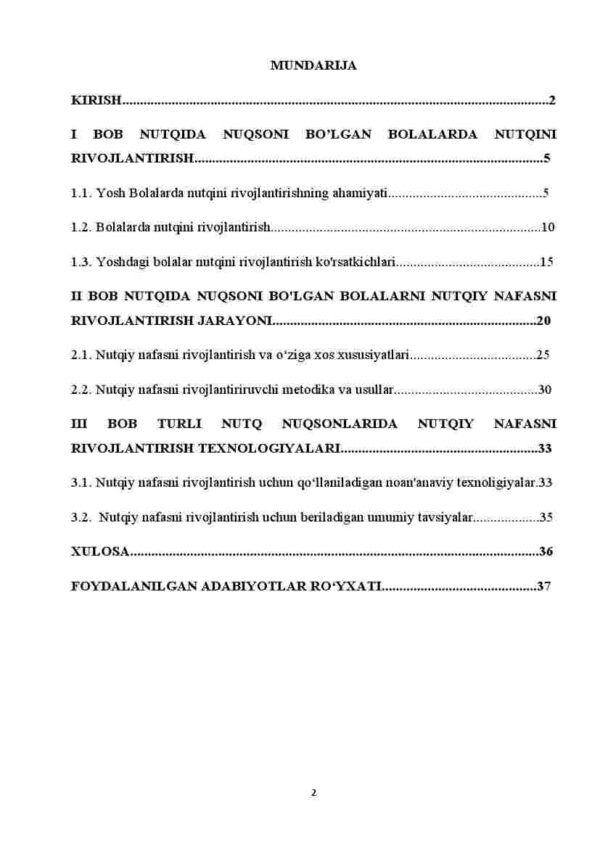 Nutqida nuqsoni bo'lgan bolalar nafasini rivojlantirish texnologiyalari - Image 2