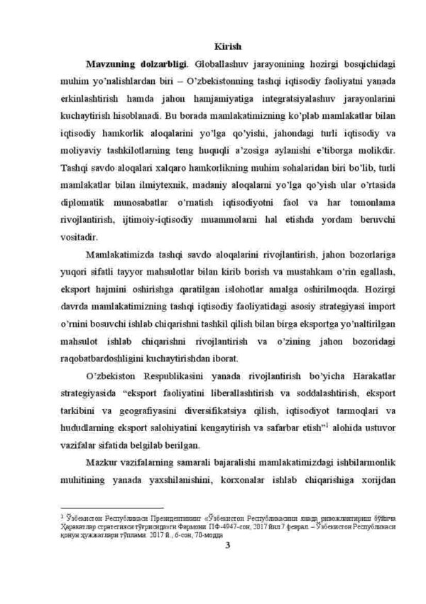 O'zbekistonning dunyoning rivojlangan davlatlari bilan iqtisodiy hamkorligi - Image 3