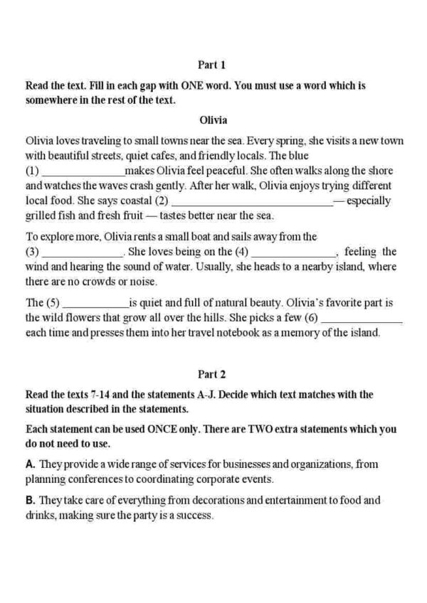 Multilevel Mock testiga tayyorlanish uchun reading test javoblari bilan (2025) - Image 2