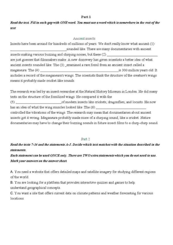Multilevel Mock testiga tayyorlanish uchun reading test javoblari bilan 2025 - Image 2