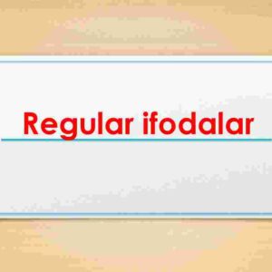 Regular ifodalar