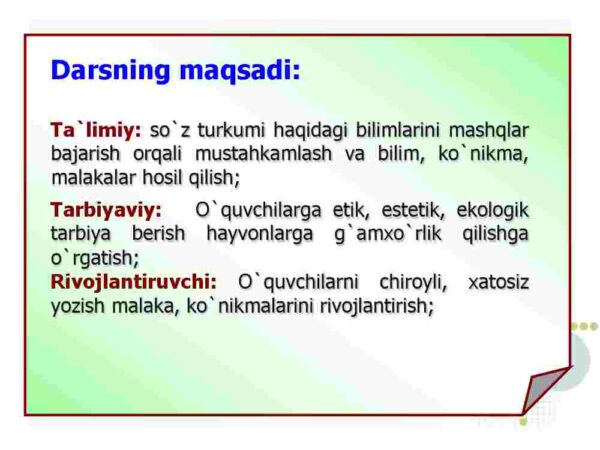 So'z turkumlari takrorlash - Image 2