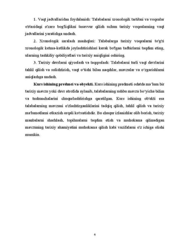 Tarix darslarida xronologik ko'nikmalarni shakllantirish usullari - Image 4