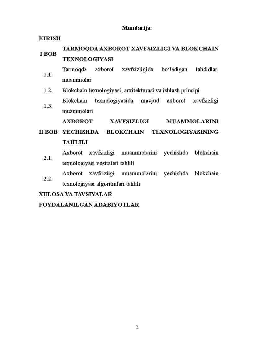 Tarmoqda axborot xavfsizligi va blokchain texnologiyasi - Image 2