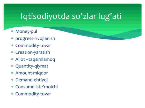 Tovar-pul munosabatlari rivojlanishi bozor iqtisodiyoti shakllanishi va amal qilishining asosidir - Image 3