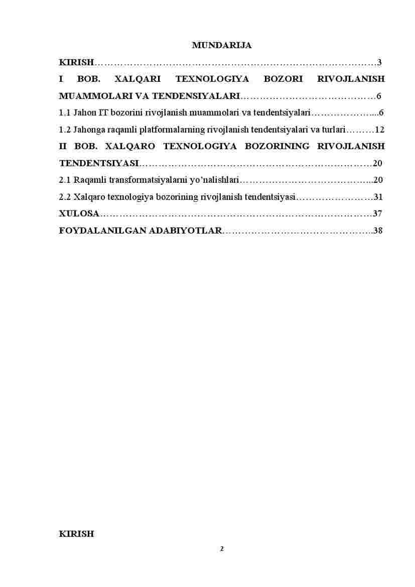 Xalqaro texnologiya bozorining rivojlanish tendensiyasi - Image 2