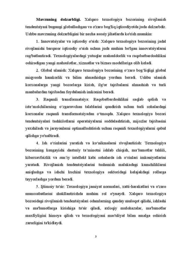 Xalqaro texnologiya bozorining rivojlanish tendensiyasi - Image 3