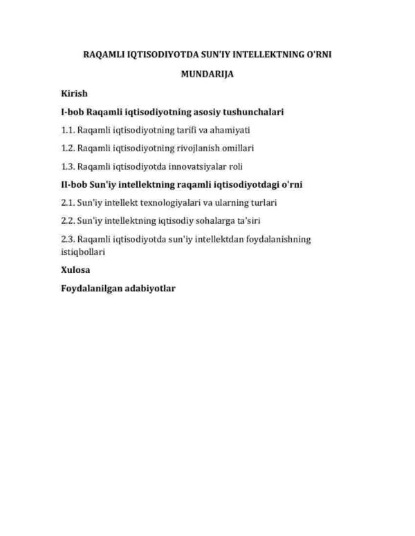 Raqamli iqtisodiyotda sun'iy intellektning o'rni_000002