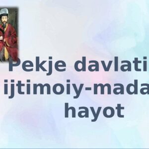 Pekje davlati tarixi