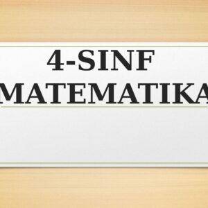 4 -SINF MATEMATIKA